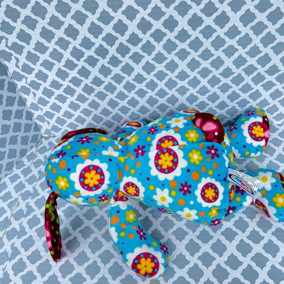 Mary Meyer Print Pizzazz Blue Floral Sunny Puppy Dog Pre-Loved - Picture 3 of 6